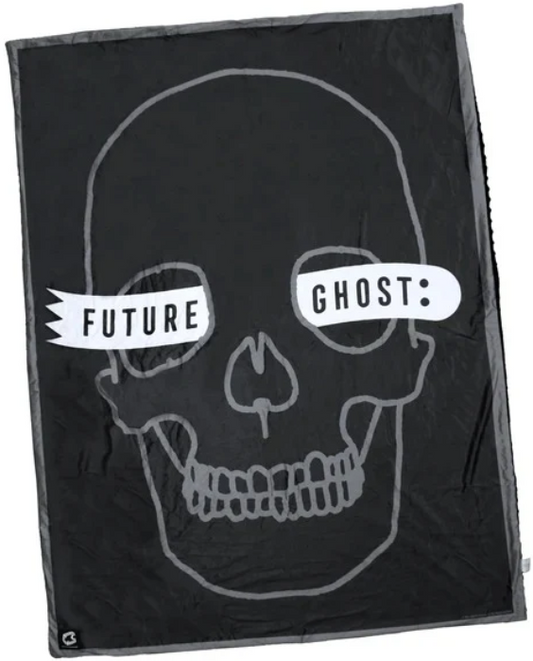 FUTURE GHOST Skull Throw Blanket 48"x60" Horror Halloween Cozy Fleece Creepy Co. - Creepy Shop