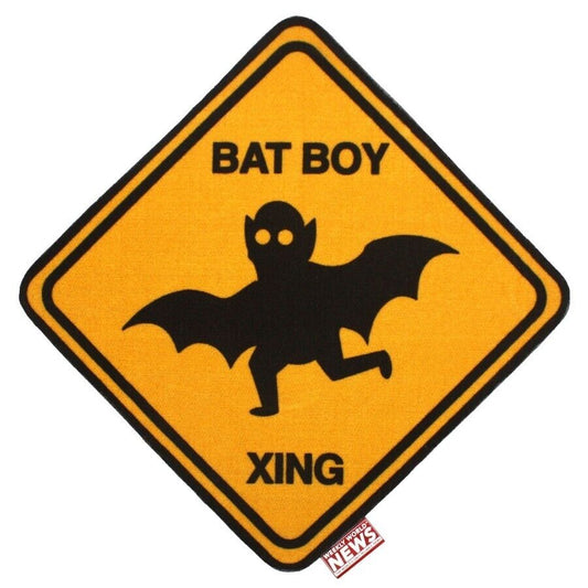 Creepy Co. Company Weekly World News BAT BOY XING Crossing Accent RUG 27"x26.5" - Creepy Shop