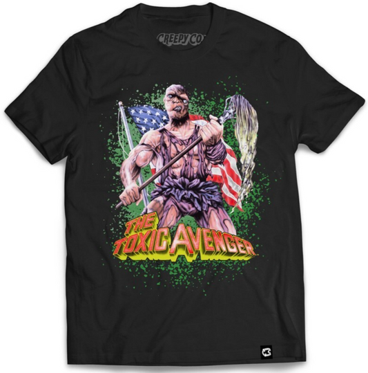 NEW Creepy Co TOXIC AVENGER Poster Tee T-Shirt Toxie Troma Size XS-Med