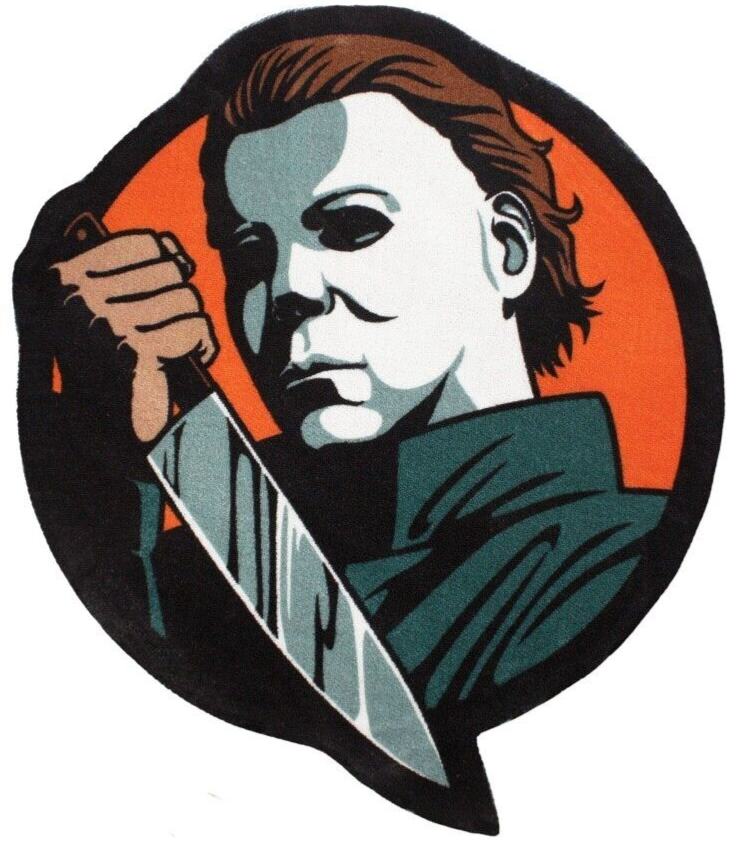 NEW Creepy Co. Halloween MICHAEL MYERS Icon Rug 38x32" Horror Movie Ho