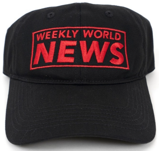 NEW Creepy Co. WEEKLY WORLD NEWS Bat Boy Musical DAD HAT Cap Black Cry