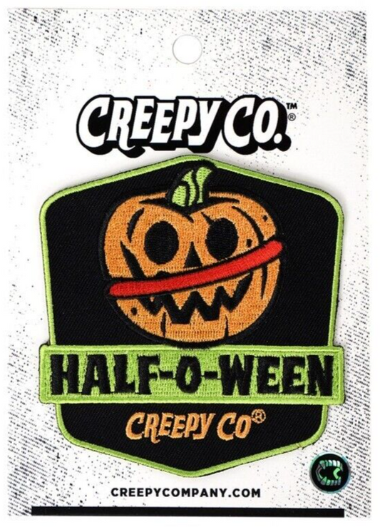 NEW Creepy Co. Company 2021 HALF-O-WEEN Iron-On PATCH 4.5x6.25"