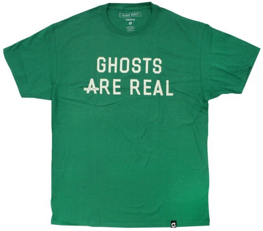 NEW Creepy Co. Company Future Ghost FG GHOSTS ARE REAL GREEN T-Shirt T