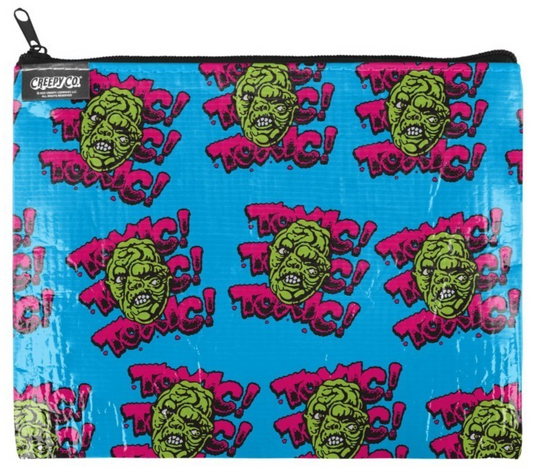 NEW Creepy Co. TOXIC AVENGER Toxie ZIPPER POUCH Makeup Bag Pencil Case