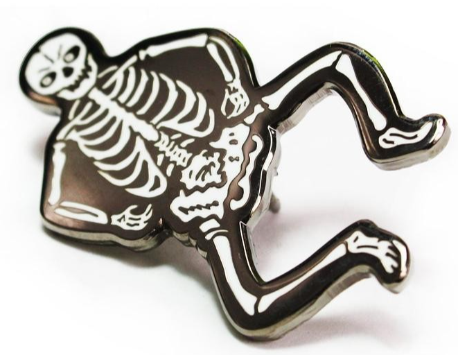 NEW Creepy Co. Beistle Halloween 2017 Edition SKELETON Lapel Pin