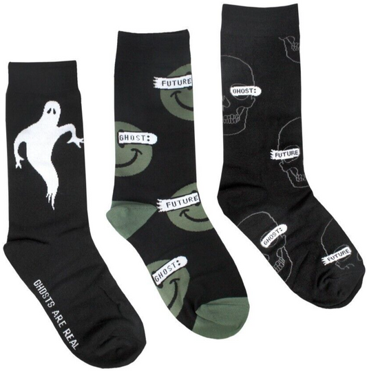 NEW Creepy Co. Future Ghost SOCK GIFT BOX 3 Pairs Socks Halloween