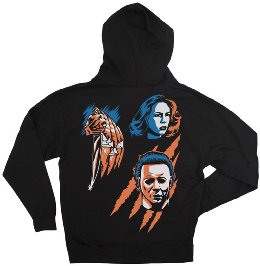 NEW Creepy Co. HALLOWEEN ICONS Zip Zipper Hoodie S SMALL Horror Movie