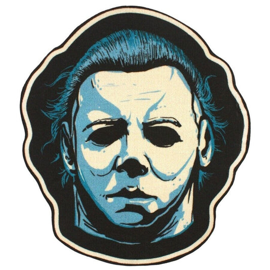 NEW Creepy Co. Halloween MICHAEL MYERS MASK Accent RUG 37x33" horror movie slash