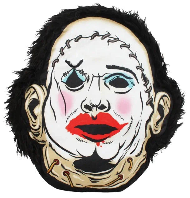NEW LEATHERFACE Texas Chainsaw Plush Cushion Horror Throw Pillow Polyester Creepy Co