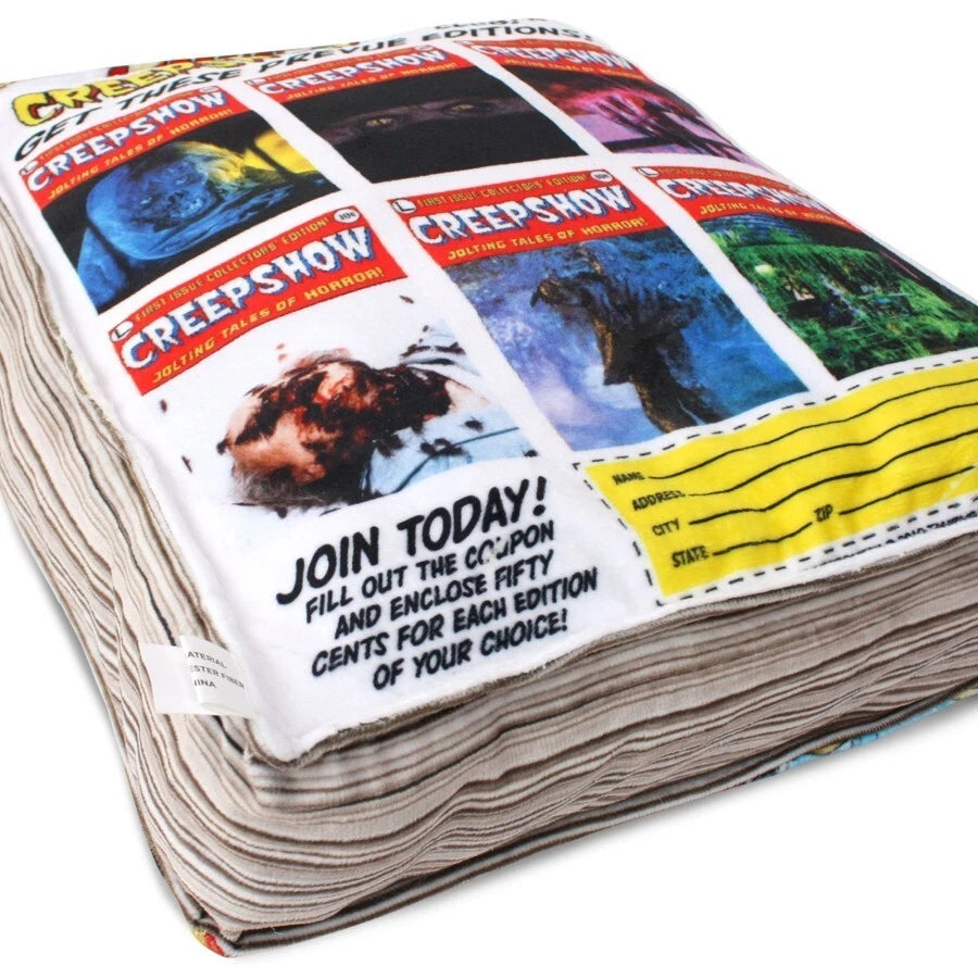 NEW Creepy Co. CREEPSHOW Comic Book Romero Movie Plush Cushion Horror Throw Pillow