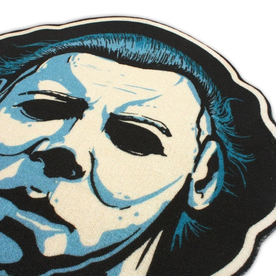 NEW Creepy Co. Halloween MICHAEL MYERS MASK Accent RUG 37x33" horror movie slash