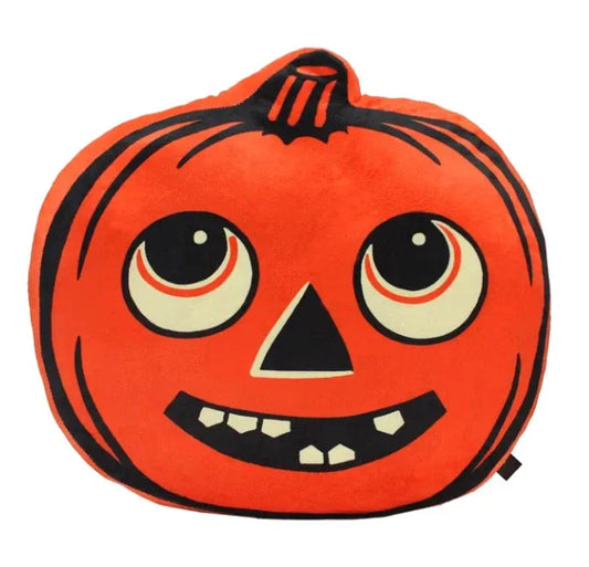 NEW Creepy Co. Beistle JACK O LANTERN Plush Cushion Throw Pillow Halloween Pumpkin