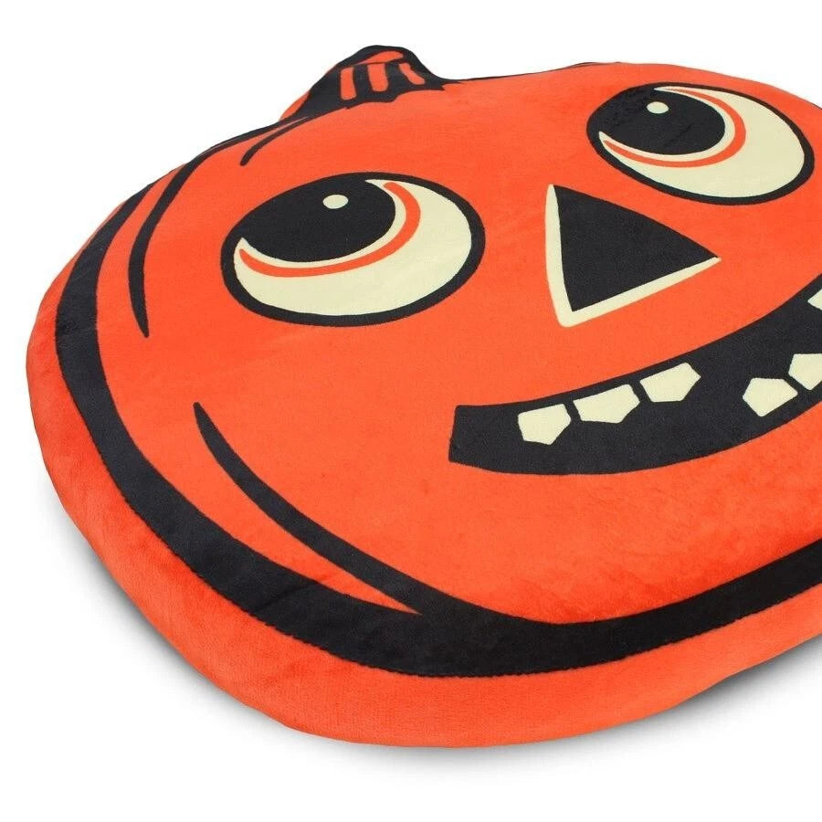 NEW Creepy Co. Beistle JACK O LANTERN Plush Cushion Throw Pillow Halloween Pumpkin