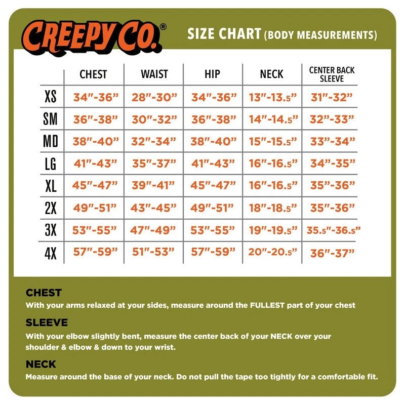 NEW Creepy Co. Company Future Ghost FG GHOSTS ARE REAL GREEN T-Shirt T