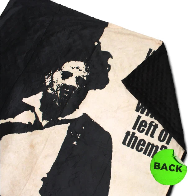 NEW Creepy Co. TEXAS CHAINSAW MASSACRE Who Will Survive Throw Blanket 40x60" Horror