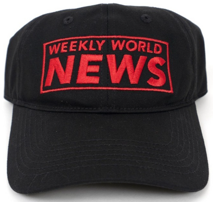 NEW Creepy Co. WEEKLY WORLD NEWS Bat Boy Musical DAD HAT Cap Black Cry