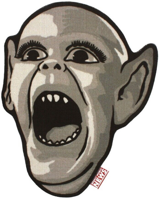 NEW Creepy Co Weekly World News BAT BOY Face Accent Rug 36x27 Musical