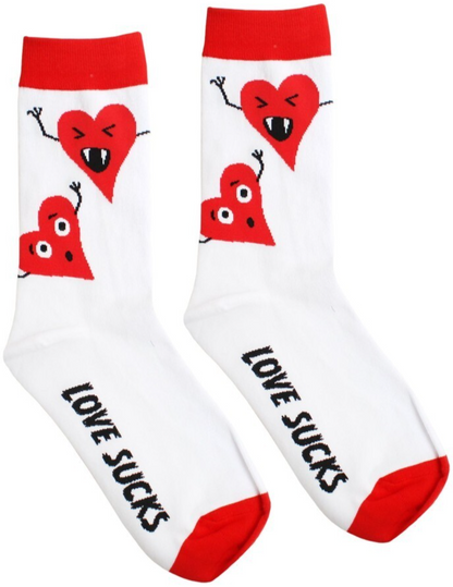 NEW Creepy Co Company HEART ATTACK Vampire Hearts SOCKS Love Sucks
