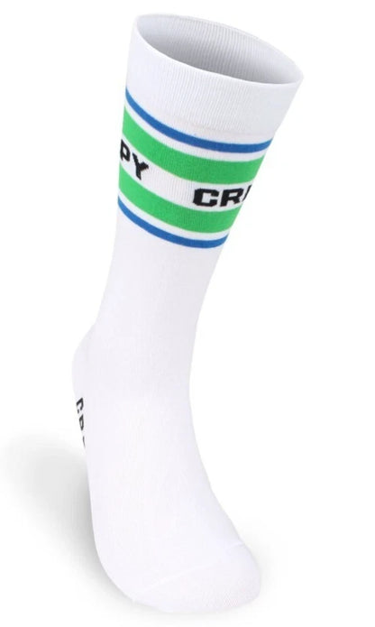 NEW Creepy Co. Company Logo Athletic Socks Sporty Spooky Horror Gym Crew OneSize