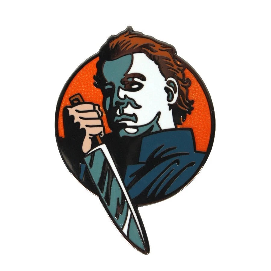 NEW Creepy Co. HALLOWEEN Movie 6 PIN SET Enamel Myers Strode Lapel