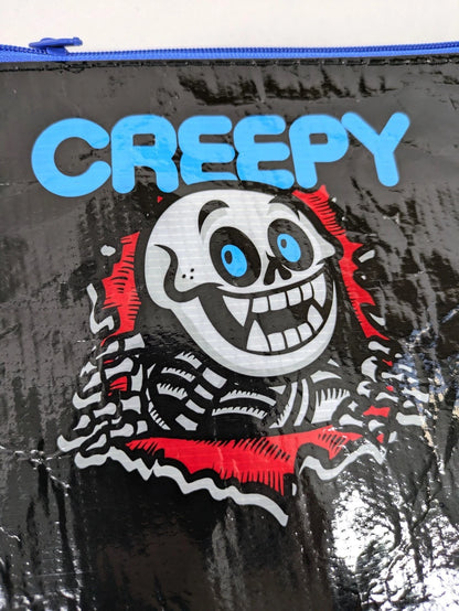 NEW Creepy Co. Creepy Boz Skeleton PENCIL POUCH CASE or MAKEUP BAG Travel Zipper