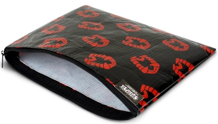 NEW Creepy Co. RED Chompers Vampire ZIPPER POUCH Makeup Bag Pencil Case