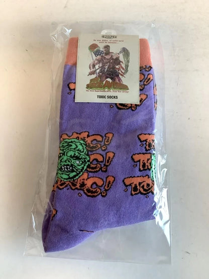 NEW Creepy Co. Company - Toxic Avenger TOXIC! SOCKS Toxie Troma Comic Film Horror