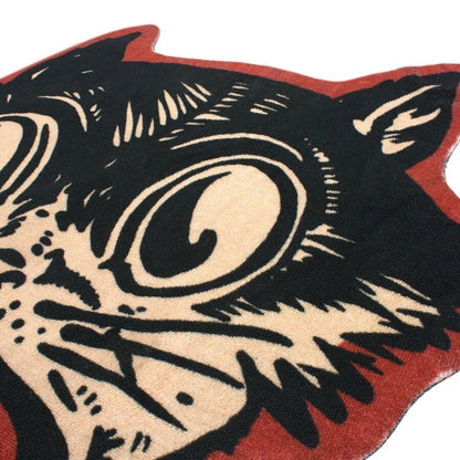 NEW Creepy Co. Beistle Funky CAT Accent Rug 36x33 Halloween Spooky Retro Decor