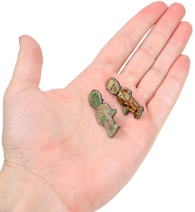 NEW Creepy Co. LOVE IS LOVE Pin Set Frankenstein & Swamp Monster Pride