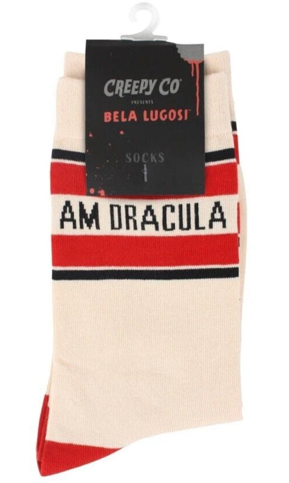 NEW Creepy Co. Bela Lugosi I AM DRACULA SOCKS Vampire Bat Universal Monster