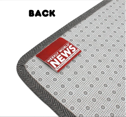 NEW Creepy Co. Company Weekly World News BAT BOY XING Crossing Accent RUG 27"x26.5"