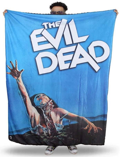 NEW Creepy Co THE EVIL DEAD Deadite Blanket 60x42" Splatter Horror Ash Sam Raimi