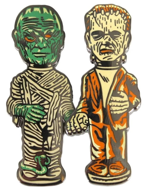 NEW Creepy Co. LOVE IS LOVE Pin Set Frankenstein & Swamp Monster Pride