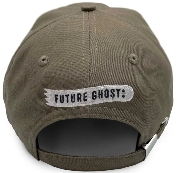 NEW Creepy Co. FUTURE GHOST Eyes Dark Humor Dad Hat Beige Cap Hallowee