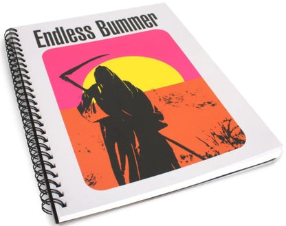 NEW Creepy Co. ENDLESS BUMMER Grim Reaper Notebook Spiral Journal - 7x9in