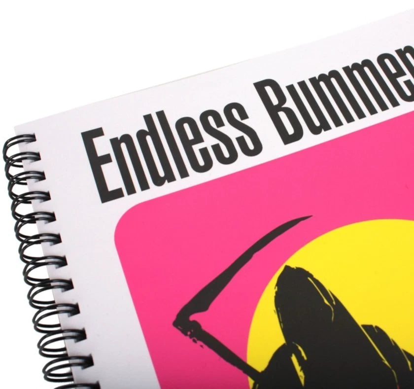 NEW Creepy Co. ENDLESS BUMMER Grim Reaper Notebook Spiral Journal - 7x9in