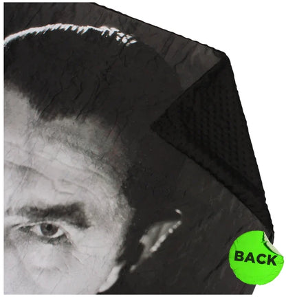 NEW Creepy Co. BELA LUGOSI Dracula Stare Throw Blanket 54x60" Horror Vampire B&W