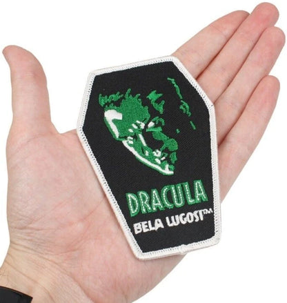 NEW Creepy Co. Bela Lugosi DRACULA COFFIN Vampire Iron-On PATCH 4in