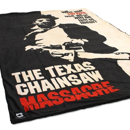 NEW Creepy Co. TEXAS CHAINSAW MASSACRE Who Will Survive Throw Blanket 40x60" Horror