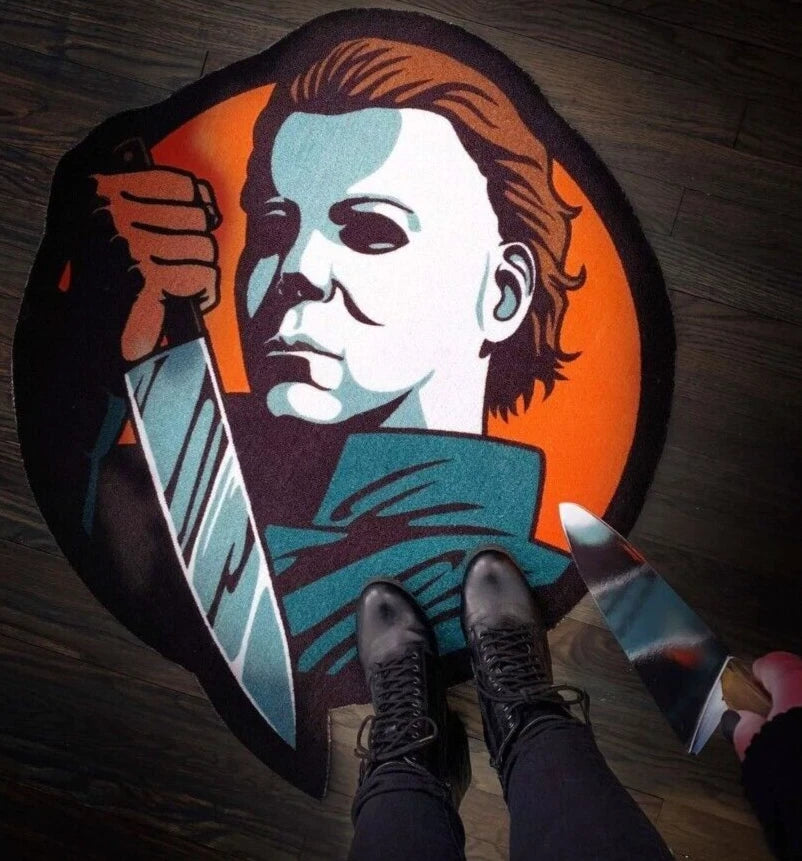 NEW Creepy Co. Halloween MICHAEL MYERS Icon Rug 38x32" Horror Movie Ho