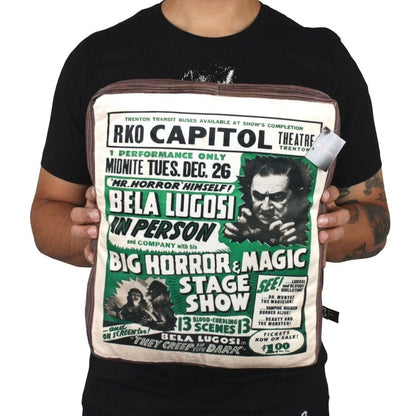 NEW Creepy Co. BELA LUGOSI Dracula Poster Throw Pillow Horror RKO Universal Monsters