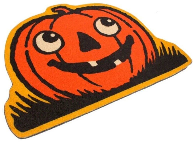 NEW Creepy Co. Beistle JACK O LANTERN ACCENT RUG 36x25" Halloween Spooky Pumpkin