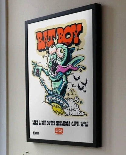NEW Creepy Co. Limited Edition Weekly World News BAT BOY LIVES ART PRINT 24x18"