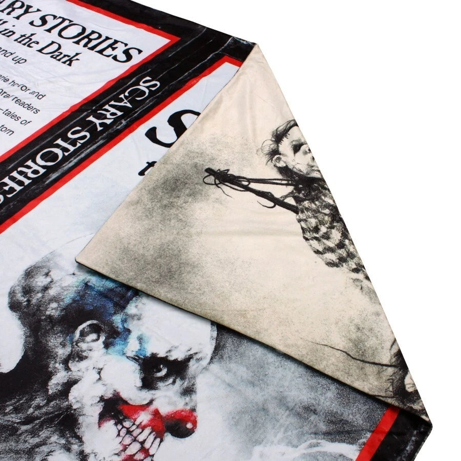 NEW Creepy Co. Scary Stories to Tell in Dark Book Blanket Throw 60x50 Horror Folklore Alvin Schwartz