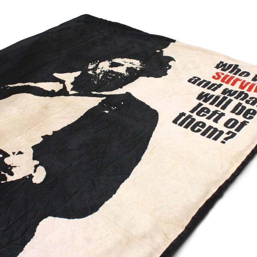 NEW Creepy Co. TEXAS CHAINSAW MASSACRE Who Will Survive Throw Blanket 40x60" Horror