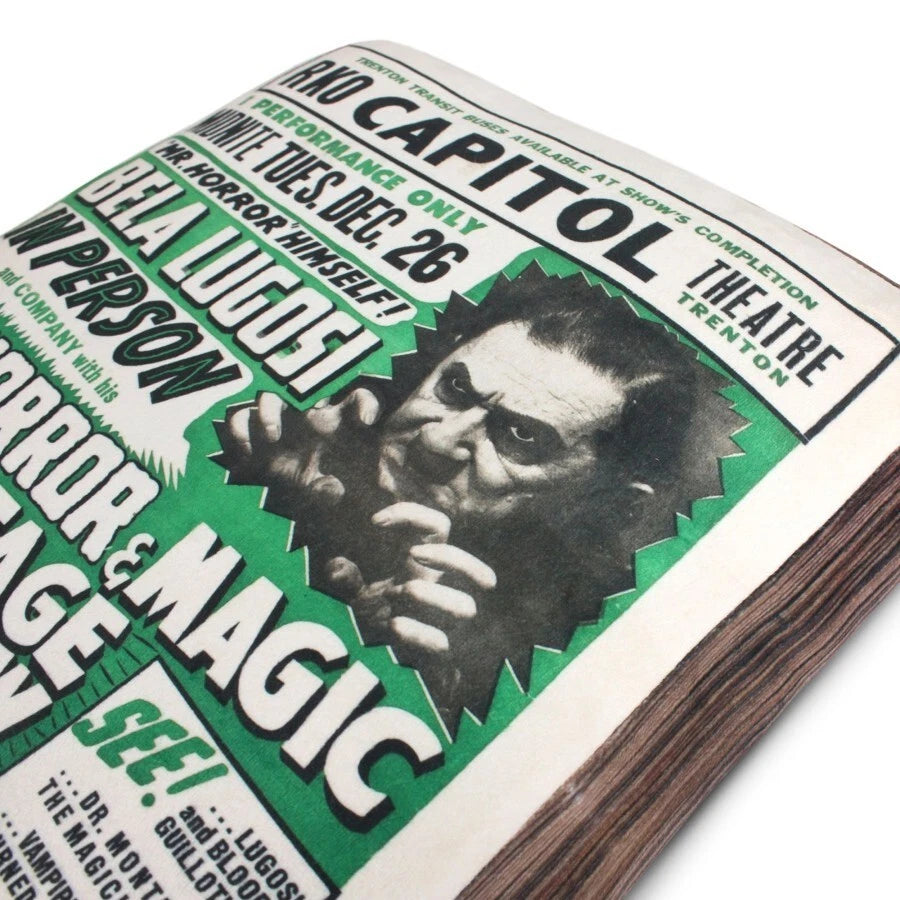 NEW Creepy Co. BELA LUGOSI Dracula Poster Throw Pillow Horror RKO Universal Monsters