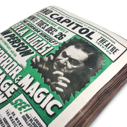 NEW Creepy Co. BELA LUGOSI Dracula Poster Throw Pillow Horror RKO Universal Monsters