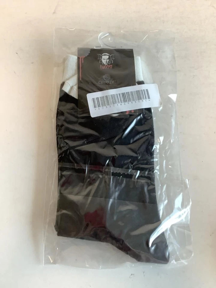 NEW Creepy Co. Company - Bela Lugosi BAT Logo SOCKS Vampire Movie Classic Horror