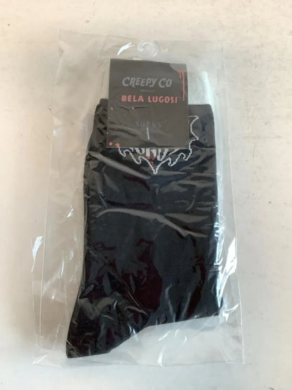 NEW Creepy Co. Company - Bela Lugosi BAT Logo SOCKS Vampire Movie Classic Horror