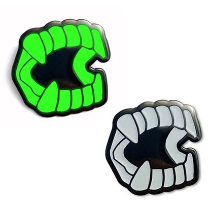 NEW Creepy Co. CHOMPERS Enamel PIN Vampire Teeth Lapel Spooky Flare Ha